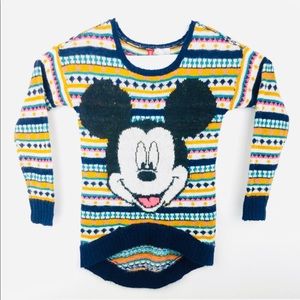 Disney x H&M Divided Mickey Mouse Hi Low Pullover Size 2